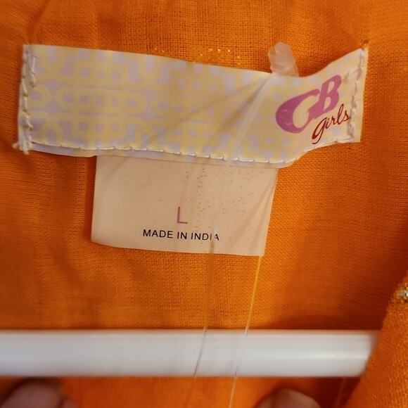 GB Girls Orange Dress or Swim Coverup, NWT - Picture 5 of 7